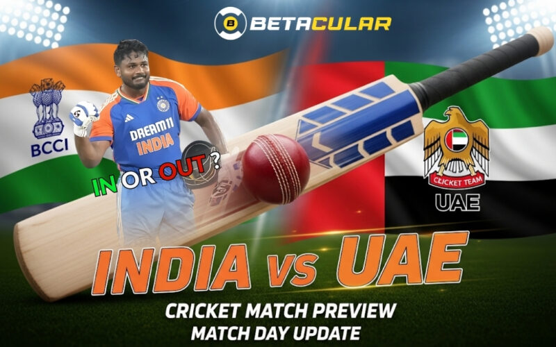 India captain Suryakumar Yadav and UAE captain Muhammad Waseem face off in a promo graphic for the Asia Cup 2025.