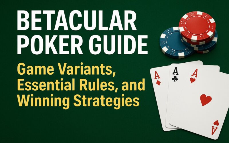 Betacular Poker Guide: Master Every Variant, Understand the Rules, and Apply Strategies That Win