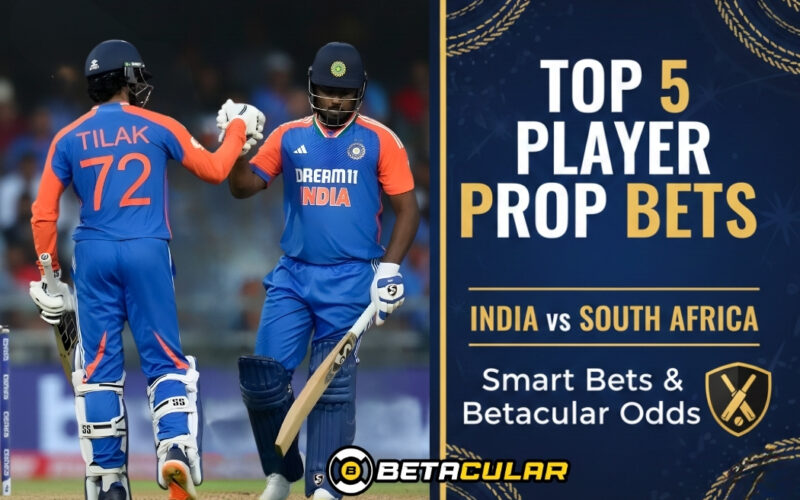 1st T20 Cuttack player props graphic for India vs South Africa