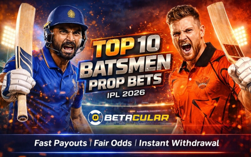 Top 10 Batsmen Prop Bets for IPL 2026 Smart Bets