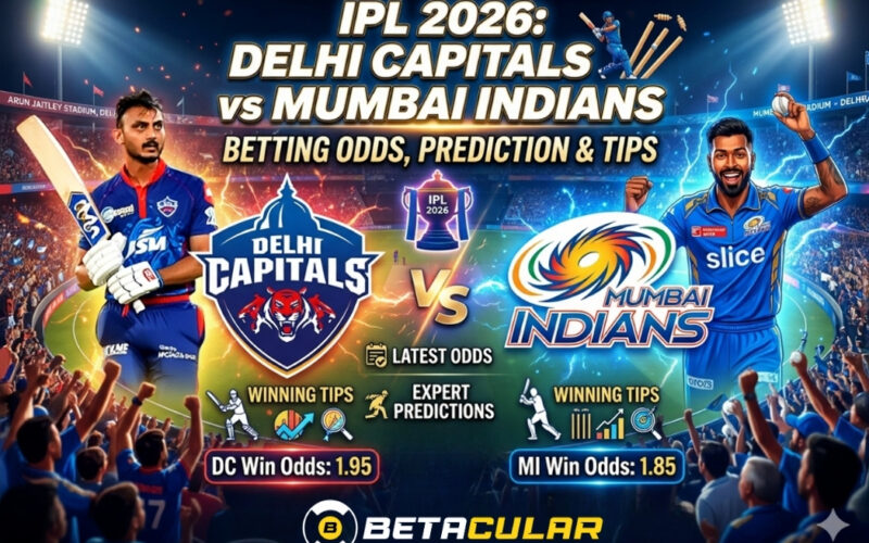 IPL 2026  Delhi Capitals vs mumbai indians  Betting Odds, Prediction & Tips  