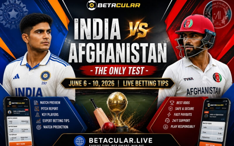 India vs Afghanistan Test Match Betting Tips Prediction & Odds